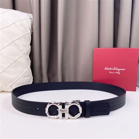 ferragamo white black belt replica|authentic salvatore ferragamo belt.